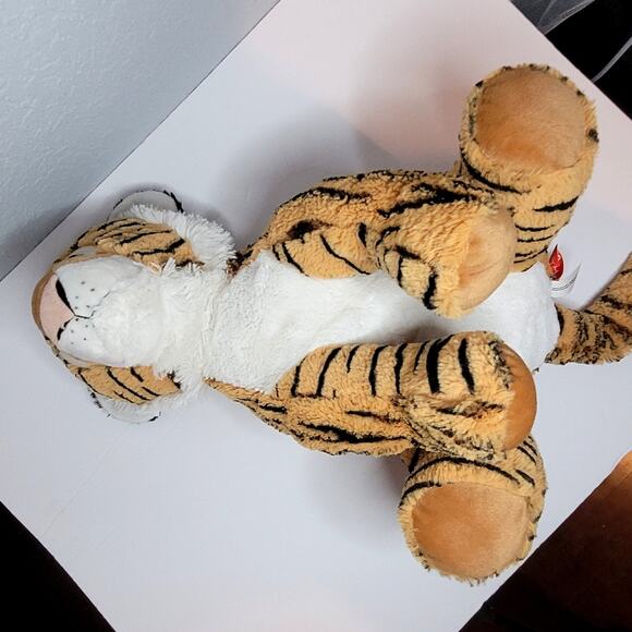 Gitzy Tiger Cub Plush Soft Stuffed Animal 14" Inches Orange Black White Jungle - Picture 7 of 12